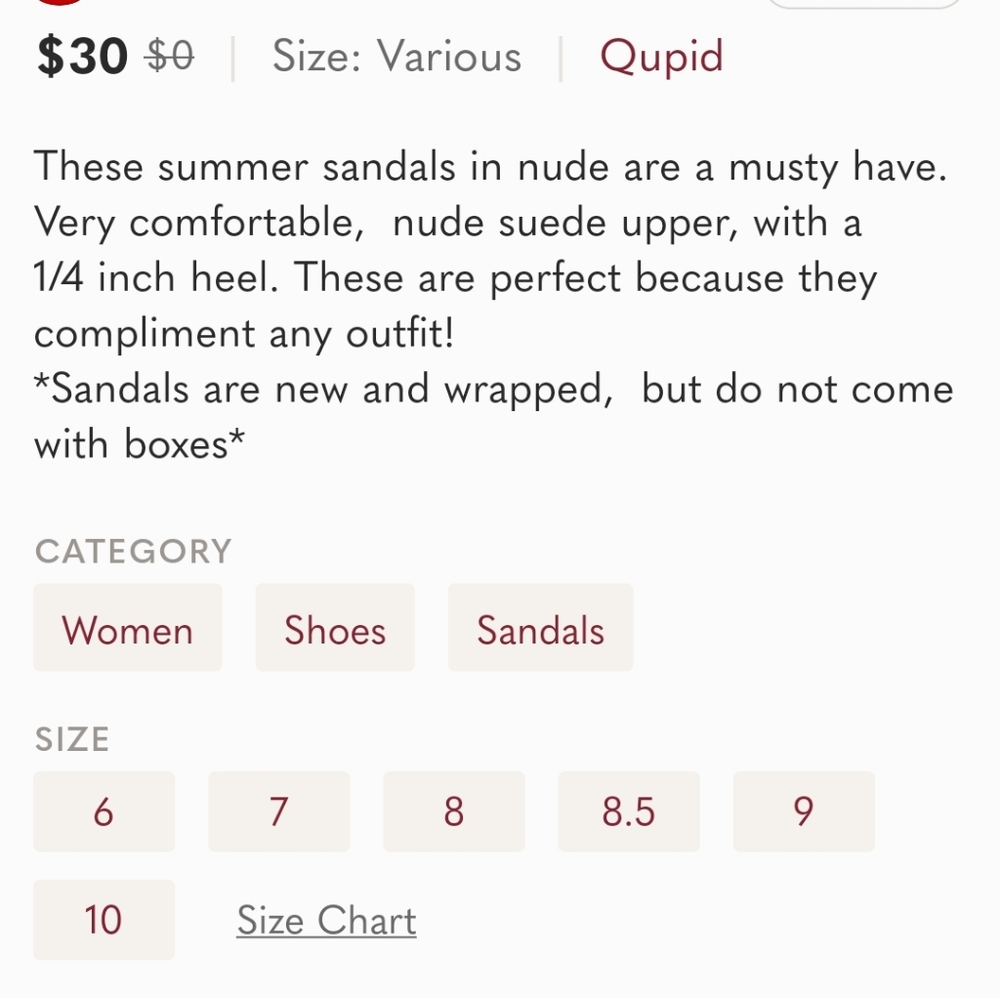 QUPID The "Archer" Sandal - Picture 3 of 10